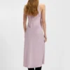 Kleid mit geraffter Vorderseite aus Crinkle-Satin