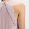 Kleid mit geraffter Vorderseite aus Crinkle-Satin