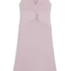 Kleid mit geraffter Vorderseite aus Crinkle-Satin