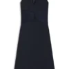 Kleid mit geraffter Vorderseite aus Crinkle-Satin