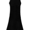 Kleid mit geraffter Vorderseite aus mattem Jersey