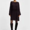 Kleid mit gesmoktem Bund und Plisseefalten