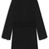 Kleid mit gesmoktem Bund und Plisseefalten