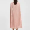 Kleid mit Gürtel aus Crinkle-Chiffon