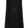 Kleid mit Gürtel aus Crinkle-Chiffon