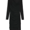 Kleid mit Mesh-Einsätzen in schmaler Passform