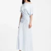 Kleid mit Raffungen in schmaler Passform