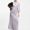 Kleid mit Raffungen in schmaler Passform