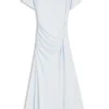 Kleid mit Raffungen in schmaler Passform