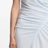 Kleid mit Raffungen in schmaler Passform