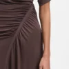 Kleid mit Raffungen in schmaler Passform