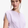 Kleid mit Schlüssellochausschnitt und Wickel-Detail
