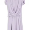 Kleid mit Schlüssellochausschnitt und Wickel-Detail