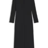 Kleid mit Stehkragen aus Stretch-Jersey