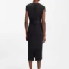 Kleid mit Taillendetail aus Stretch-Jersey