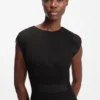 Kleid mit Taillendetail aus Stretch-Jersey