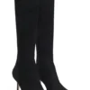 Kniehohe Stiefel aus Leder und Wildleder