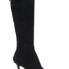Kniehohe Stiefel aus Leder und Wildleder