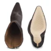 Kniehohe Stiefel aus Ponyhaar-Leder