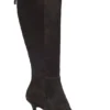 Kniehohe Stiefel aus Ponyhaar-Leder