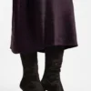 Kniehohe Stiefel aus Ponyhaar-Leder