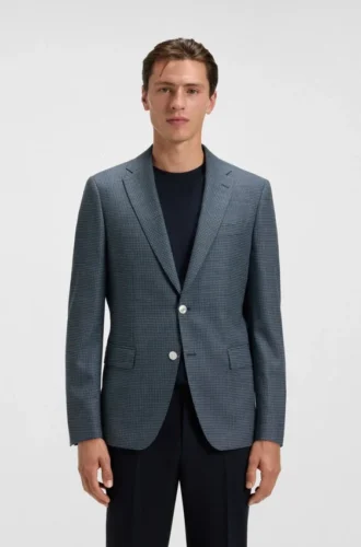 Knitterarme Jacke aus einem Wollgemisch
