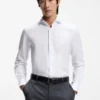 Knitterfreies Slim-Fit-Hemd aus einer Baumwollmischung