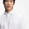 Knitterfreies Slim-Fit-Hemd aus einer Baumwollmischung