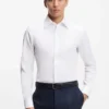 Knitterfreies Slim-Fit-Hemd aus italienischer Baumwolle