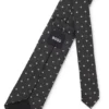 Krawatte aus Seidenmischung mit feinen Double-B-Monogrammen