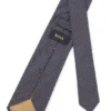 Krawatte mit diagonalen Streifen aus italienischem Seidenjacquard Krawatte mit diagonalen Streifen aus italienischem Seidenjacquard