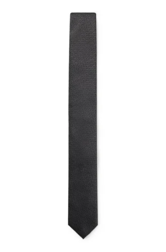 Krawatte mit Jacquard-Logo aus Seide