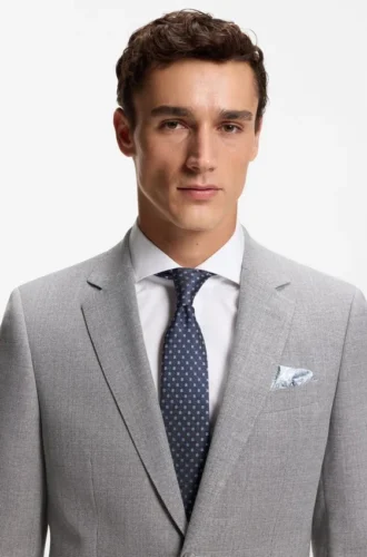 Krawatte mit Jacquard-Muster aus Seidenmischung
