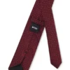 Krawatte mit Jacquard-Punkten aus Seidenmischung Krawatte mit Jacquard-Punkten aus Seidenmischung