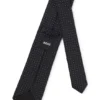 Krawatte mit Jacquard-Punkten aus Seidenmischung