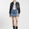 Kunstlederjacke mit geprägtem Logo Kunstlederjacke mit geprägtem Logo