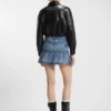 Kunstlederjacke mit geprägtem Logo Kunstlederjacke mit geprägtem Logo