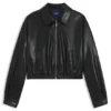Kunstlederjacke mit geprägtem Logo Kunstlederjacke mit geprägtem Logo