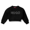 Kurzer Pullover für Kinder mit Nietenlogo