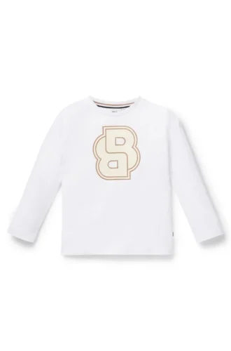 Langarmshirt aus Baumwolle für Kinder mit Double-B-Monogramm