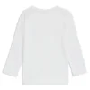 Langarmshirt für Kinder aus Baumwolle mit Kontrastlogo