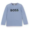 Langarmshirt für Kinder aus Baumwolle mit Logo-Print