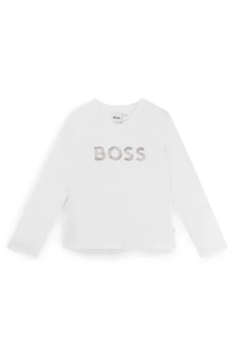 Langarmshirt für Kinder mit charakteristischen Streifendetails