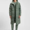 Lange Daunenjacke mit wasserabweisender Ausrüstung Lange Daunenjacke mit wasserabweisender Ausrüstung