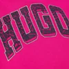 Langer Kinder-Hoodie mit Logo im College-Stil