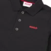 Langärmliges Kinder-Poloshirt mit Logo-Print