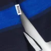 Langärmliges Kinder-Poloshirt mit Streifen und Logo