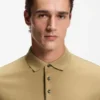 Langärmliges Poloshirt aus Interlock-Baumwolle mit Logo