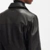 Leder-Bikerjacke in regulärer Passform
