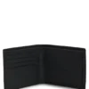 Leder-Brieftasche mit gestapeltem Logo-Besatz Leder-Brieftasche mit gestapeltem Logo-Besatz